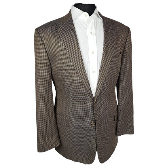 Joseph Abboud Mini Check Blazer 42L - Picture 4 of 11